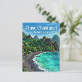 Anse Chastanet Saint Lucia Briefkaart (Staand voorkant)