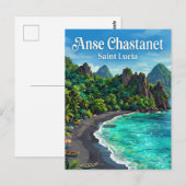 Anse Chastanet Saint Lucia Briefkaart (Voorkant / Achterkant)