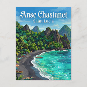 Anse Chastanet Saint Lucia Briefkaart