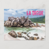 Anse Cocos Seychellen La Digue Beach gift Feestdagenkaart (Voorkant)