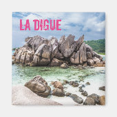 Anse Cocos Seychellen La Digue Beach gift Magneet (Voorkant)