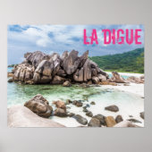 Anse Cocos Seychellen La Digue Beach gift Poster (Voorkant)