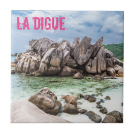 Anse Cocos Seychellen La Digue Beach gift Tegeltje