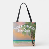 Anse Des Sables Saint Lucia Tote Bag (Achterkant)