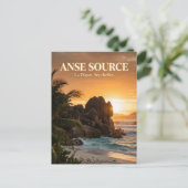 Anse Source d'Argent, La Passe, La Digue Briefkaart (Staand voorkant)