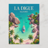 Anse Source d'Argent Seychellen Briefkaart (Voorkant)