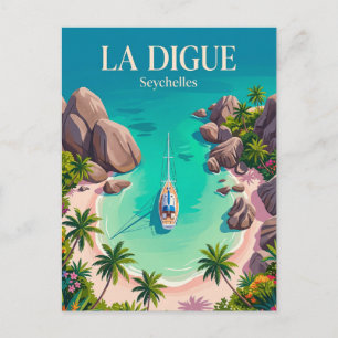 Anse Source d'Argent Seychellen Briefkaart