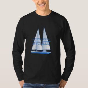 Anse Source d'Argent Seychellen Nautische zeilboot T-shirt