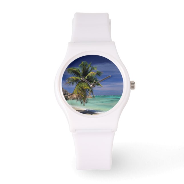Anse Source d'Argent strand, La Digue Horloge (Voorkant)