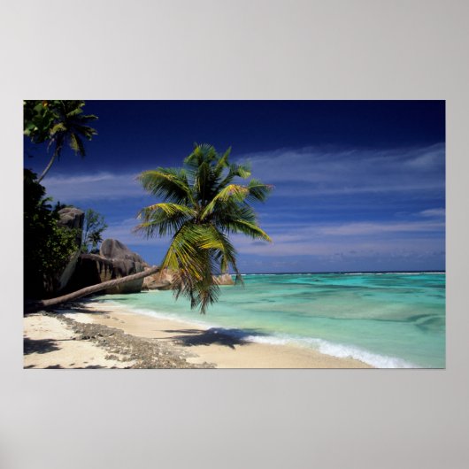 Anse Sourse D'Argent-strand, La Digue Poster (Voorkant)
