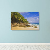 Anse Victorin Strand 4 Canvas Afdruk (Insitu (Houten vloer))
