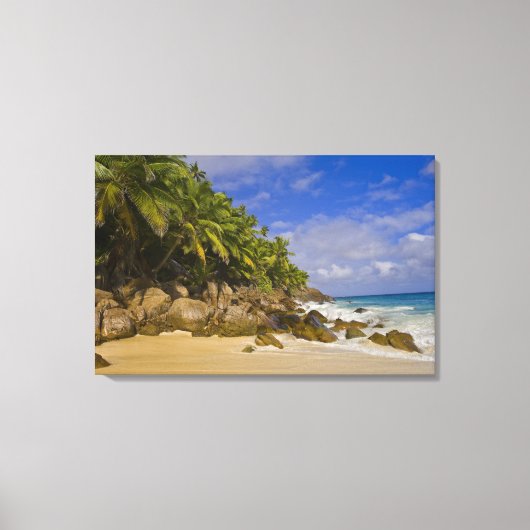 Anse Victorin Strand 4 Canvas Afdruk (Voorkant)