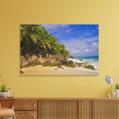 Anse Victorin Strand 4 Canvas Afdruk (Insitu (Woonkamer))