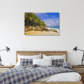 Anse Victorin Strand 4 Canvas Afdruk (Insitu (Slaapkamer))