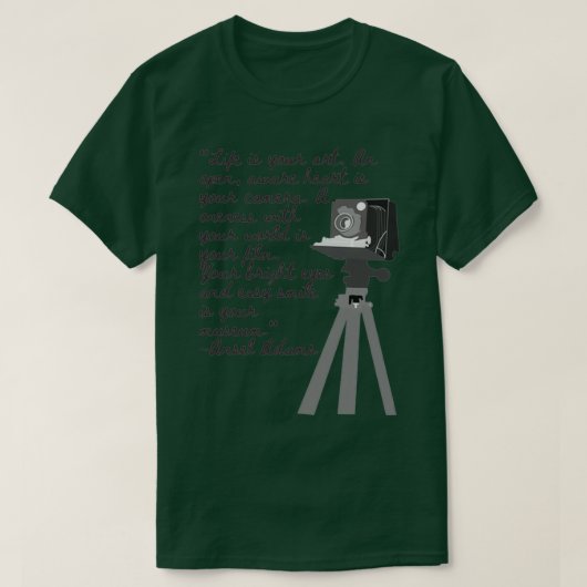 Ansel Adams citaat T-shirt (Design voorkant)