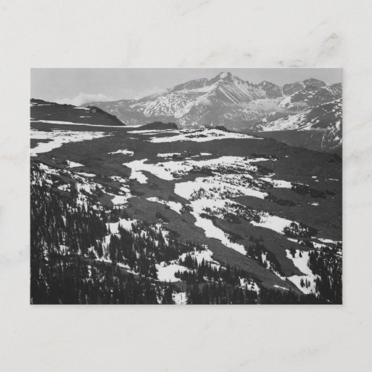Ansel Adams - Long's Peak Rocky Mountain Briefkaart (Voorkant)