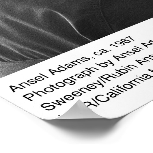 Ansel Adams Self Portrait, ca. 1967 Poster (Hoek)