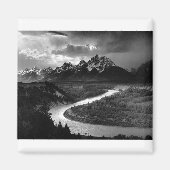 Ansel Adams The Tetons and the Snake River 1942 Magneet (Voorkant)