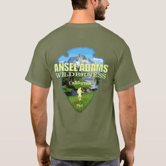 Ansel Adams Wilderness (pijlpunt) T-shirt (Achterkant)