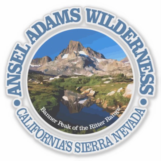 Ansel Adams Wilderness Sticker (Voorkant)