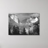 ANSEL ADAMS - Yosemite Valley, onweer (1949) Canvas Afdruk (Voorkant)