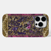 Anselme Kean Elegant Victoriaans Monogram Case-Mate iPhone Case (Achterkant (horizontaal))