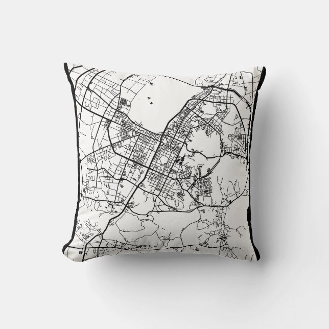 Anshan China City Map Kussen (Voorkant)