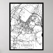 Anshan China City Map Poster (Voorkant)