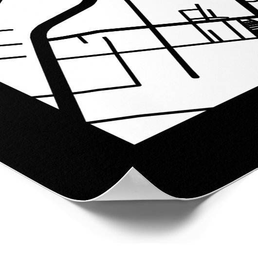 Anshan China City Map Poster (Hoek)