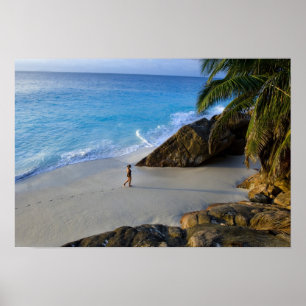 Ansi Victorin Beach, Fregate Island Poster