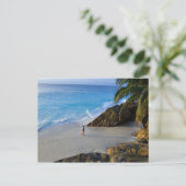Ansi Victorin-strand, Fregate-eiland Briefkaart (Staand voorkant)