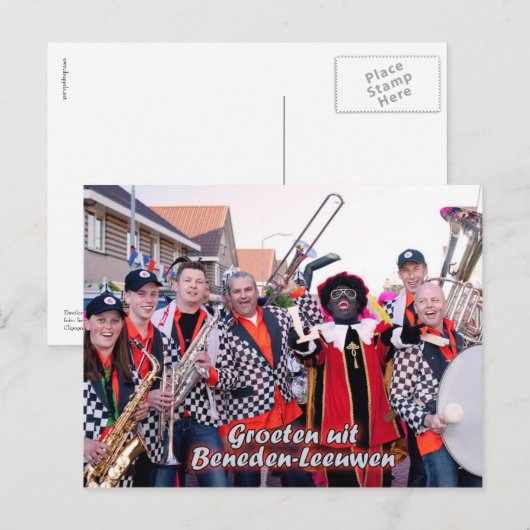 Ansichtdiagram Piet van Vliet Briefkaart (Voorkant / Achterkant)