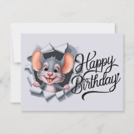 Ansichten Happy Birthday Souris 03 Briefkaart