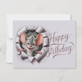 Ansichten Happy Birthday Souris 05 Briefkaart