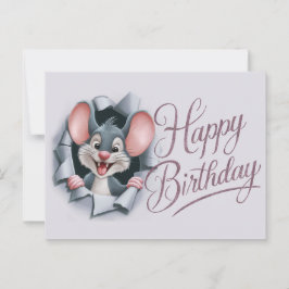 Ansichten Happy Birthday Souris 06 Briefkaart