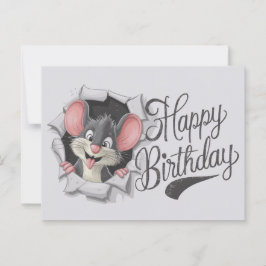 Ansichten Happy Birthday Souris 07 Briefkaart
