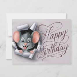 Ansichten Happy Birthday Souris 08 Briefkaart