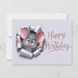 Ansichten Happy Birthday Souris 10 Briefkaart