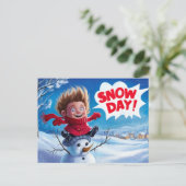 Ansichten Sneeuw dag 02 Briefkaart (Staand voorkant)