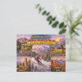 Ansichten uit Colorado briefkaart (Staand voorkant)