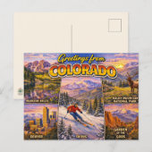 Ansichten uit Colorado briefkaart (Voorkant / Achterkant)