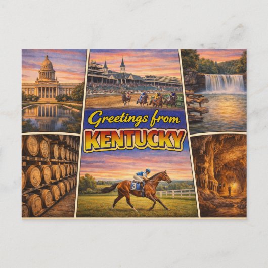 Ansichten uit Kentucky briefkaart (Voorkant)