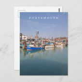 Ansichten van boten in Portsmouth op ansichtkaart Briefkaart (Voorkant / Achterkant)