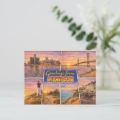 Ansichten vanuit Michigan briefkaart (Staand voorkant)
