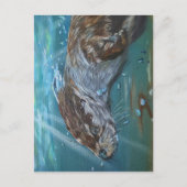 Ansichtkaan Otter. Briefkaart (Voorkant)