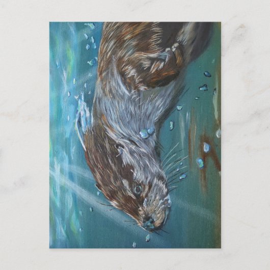 Ansichtkaan Otter. Briefkaart (Voorkant)