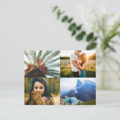 Ansichtkaart 4 foto rand afdruk sjabloon briefkaart (Staand voorkant)