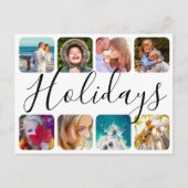 Ansichtkaart 8 Foto Vakantie Rond Template Briefkaart (Voorkant)