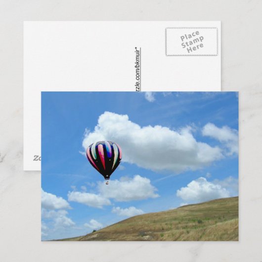 Ansichtkaart - Ballonvaart Briefkaart (Voorkant / Achterkant)