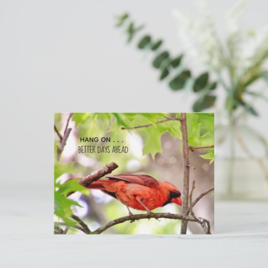 Ansichtkaart Betere Tijden Komen Briefkaart (Staand voorkant)